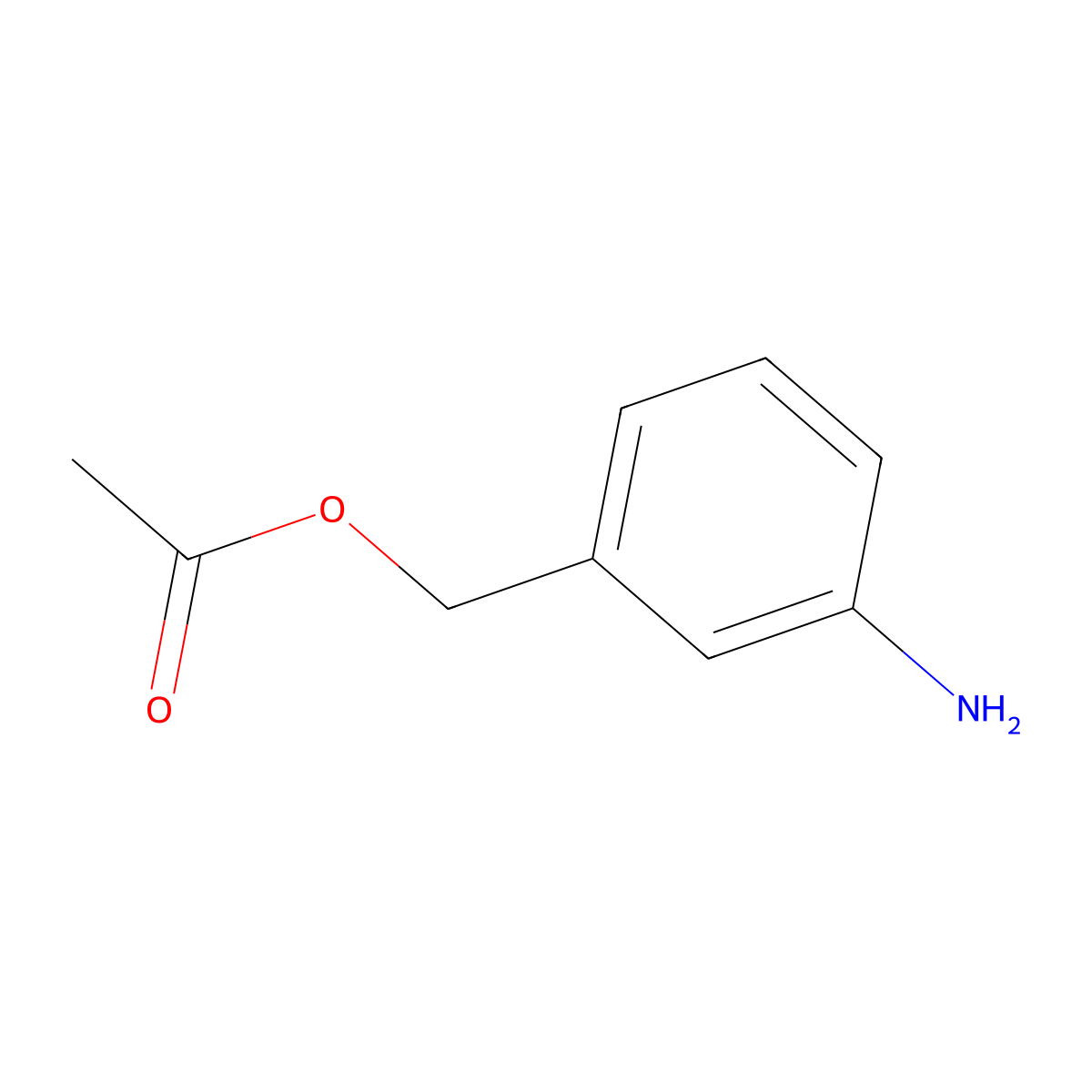 3-Aminobenzyl acetate molecular structure, CAS 68969-82-4