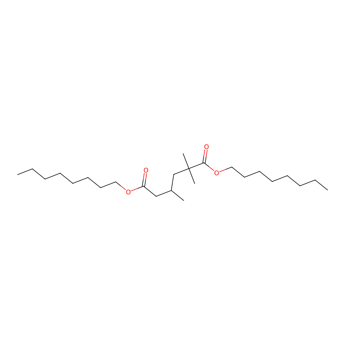 Hexanedioic acid, 2,2,4-trimethyl-, 1,6-dioctyl ester molecular structure, CAS 68975-81-5