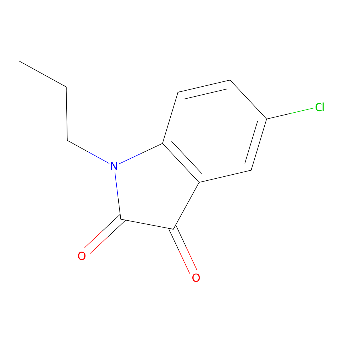 5-Chloro-1-propylindoline-2,3-dione molecular structure, CAS 689759-69-1