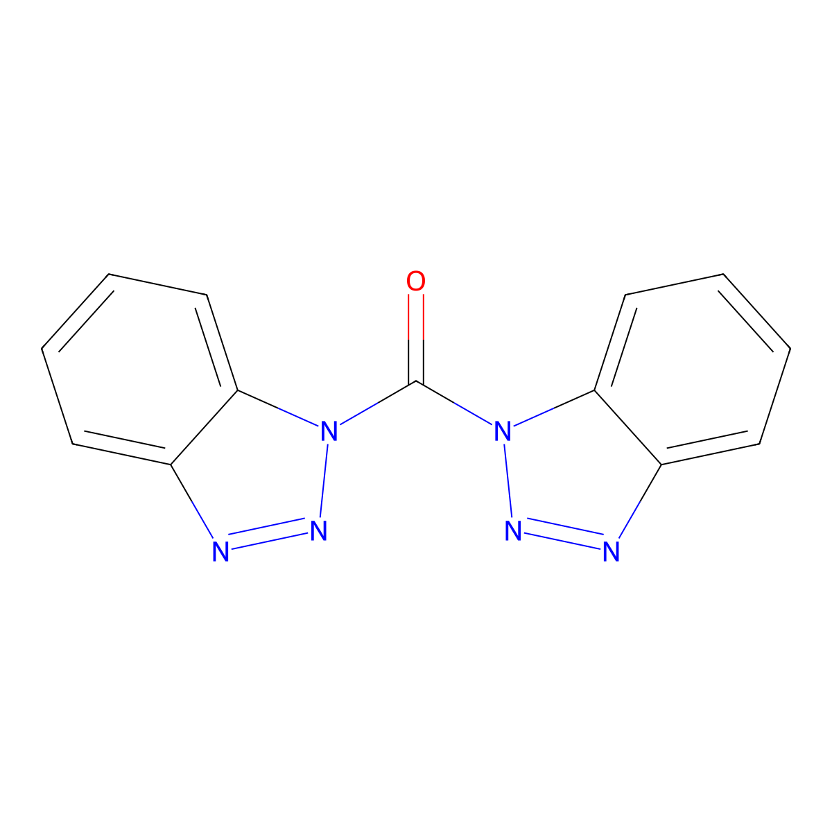 Bis(1H-benzotriazol-1-yl)methanone molecular structure, CAS 68985-05-7