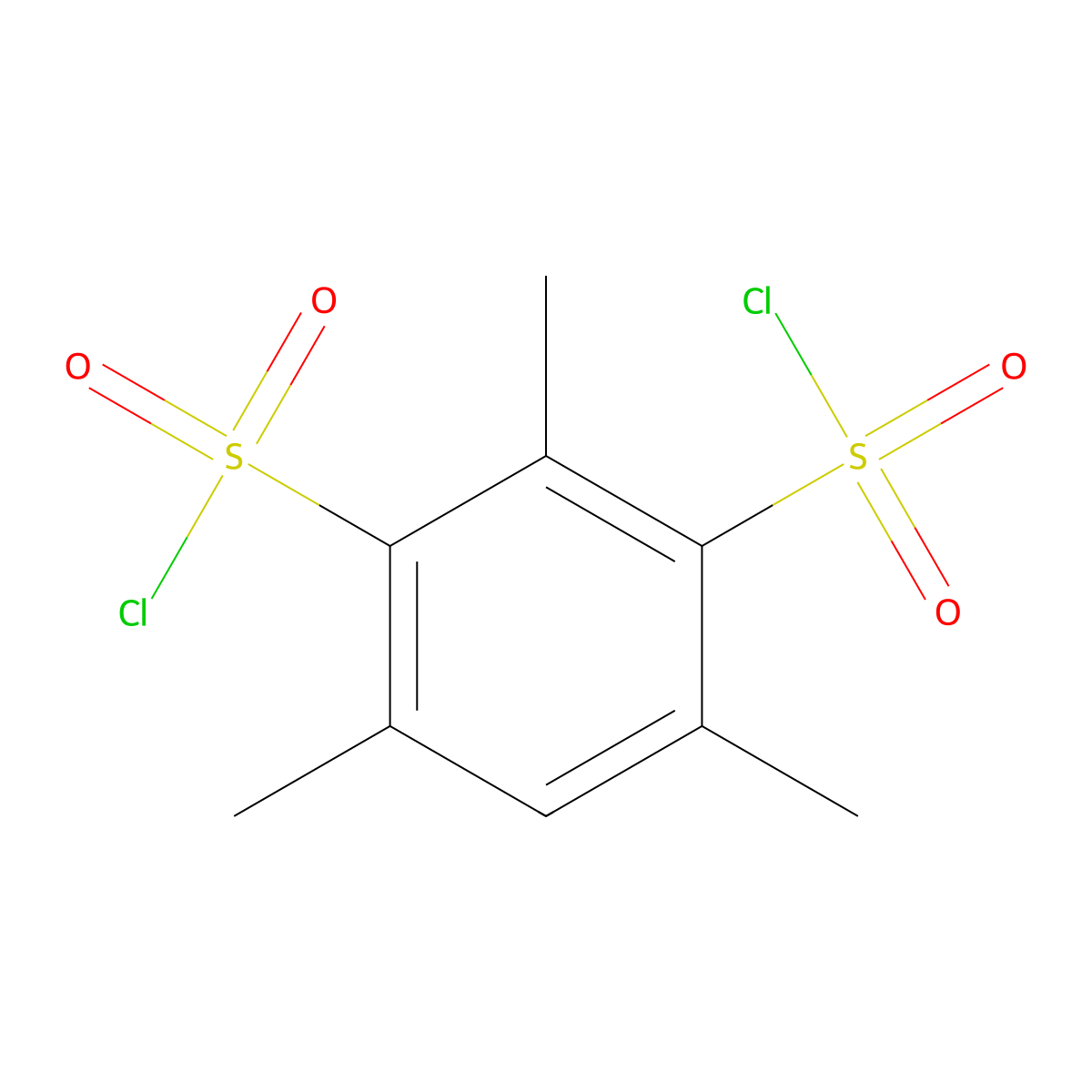 2,4-Mesitylenedisulfonyl Dichloride molecular structure, CAS 68985-08-0