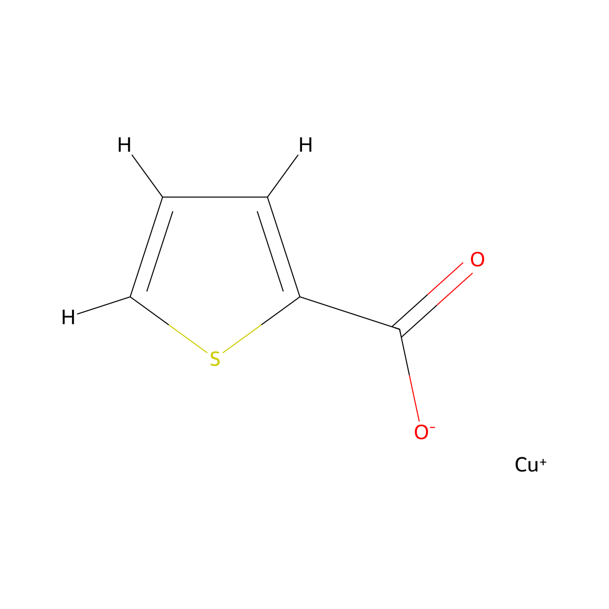 Cuprous 2-thiophenecarboxylate molecular structure, CAS 68986-76-5