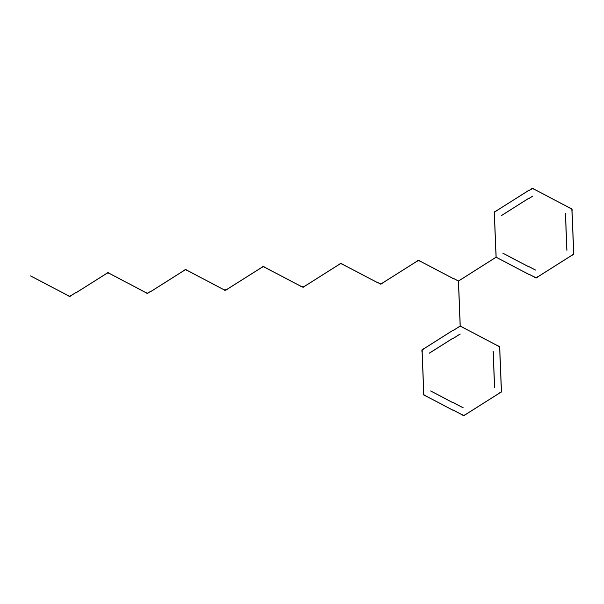 1,1-Diphenyldodecane molecular structure, CAS 68986-77-6