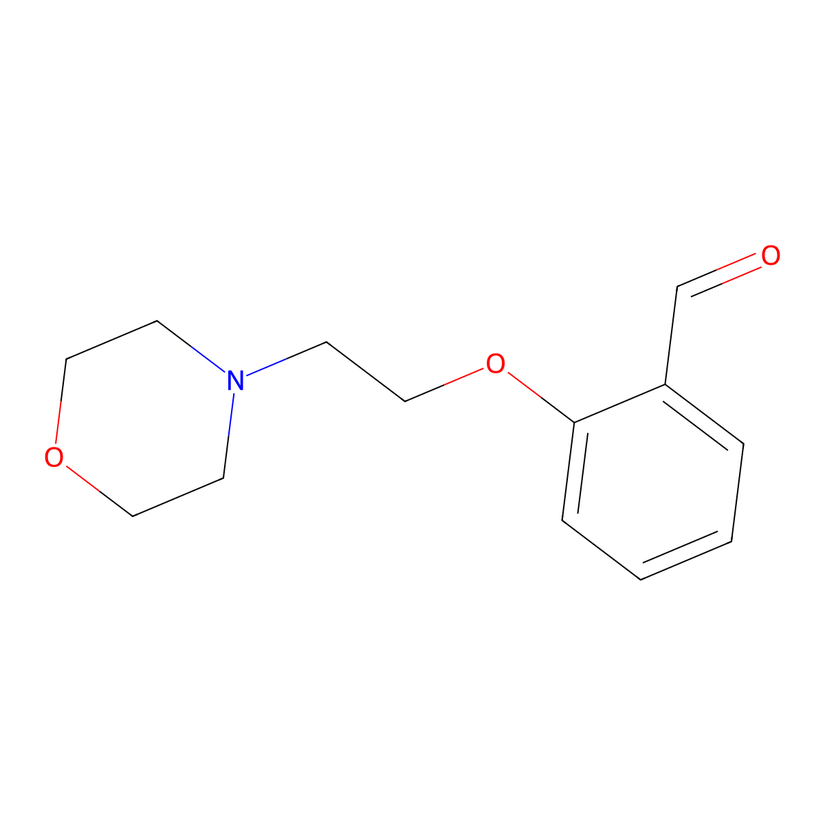 2-(2-Morpholinoethoxy)benzaldehyde molecular structure, CAS 68997-45-5