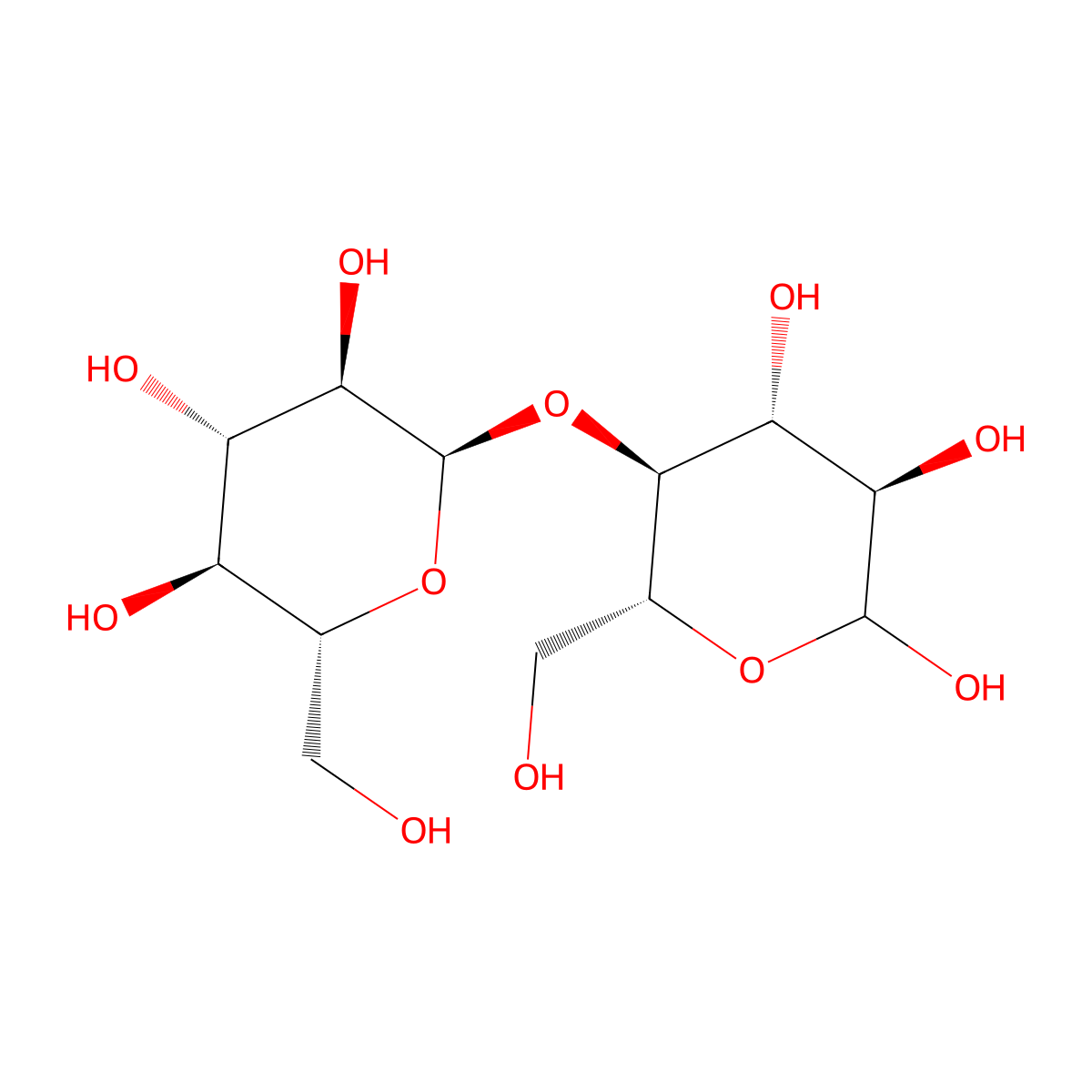 Maltose molecular structure, CAS 69-79-4