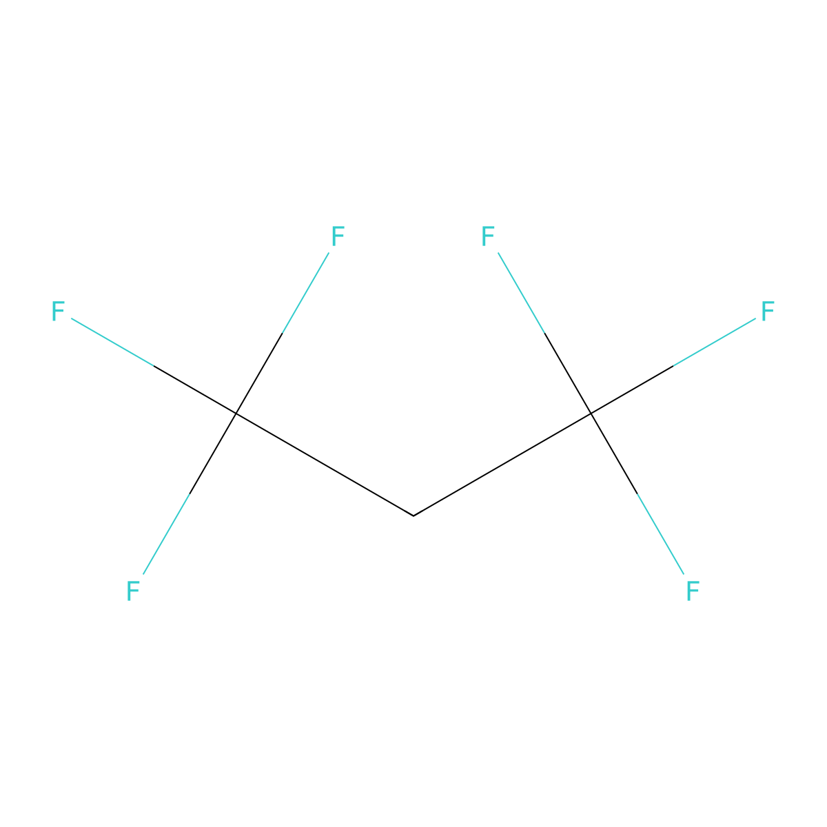 1,1,1,3,3,3-Hexafluoropropane molecular structure, CAS 690-39-1