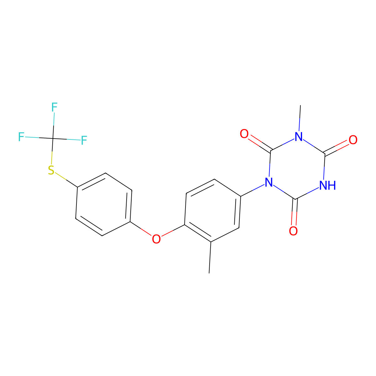 Toltrazuril molecular structure, CAS 69004-03-1