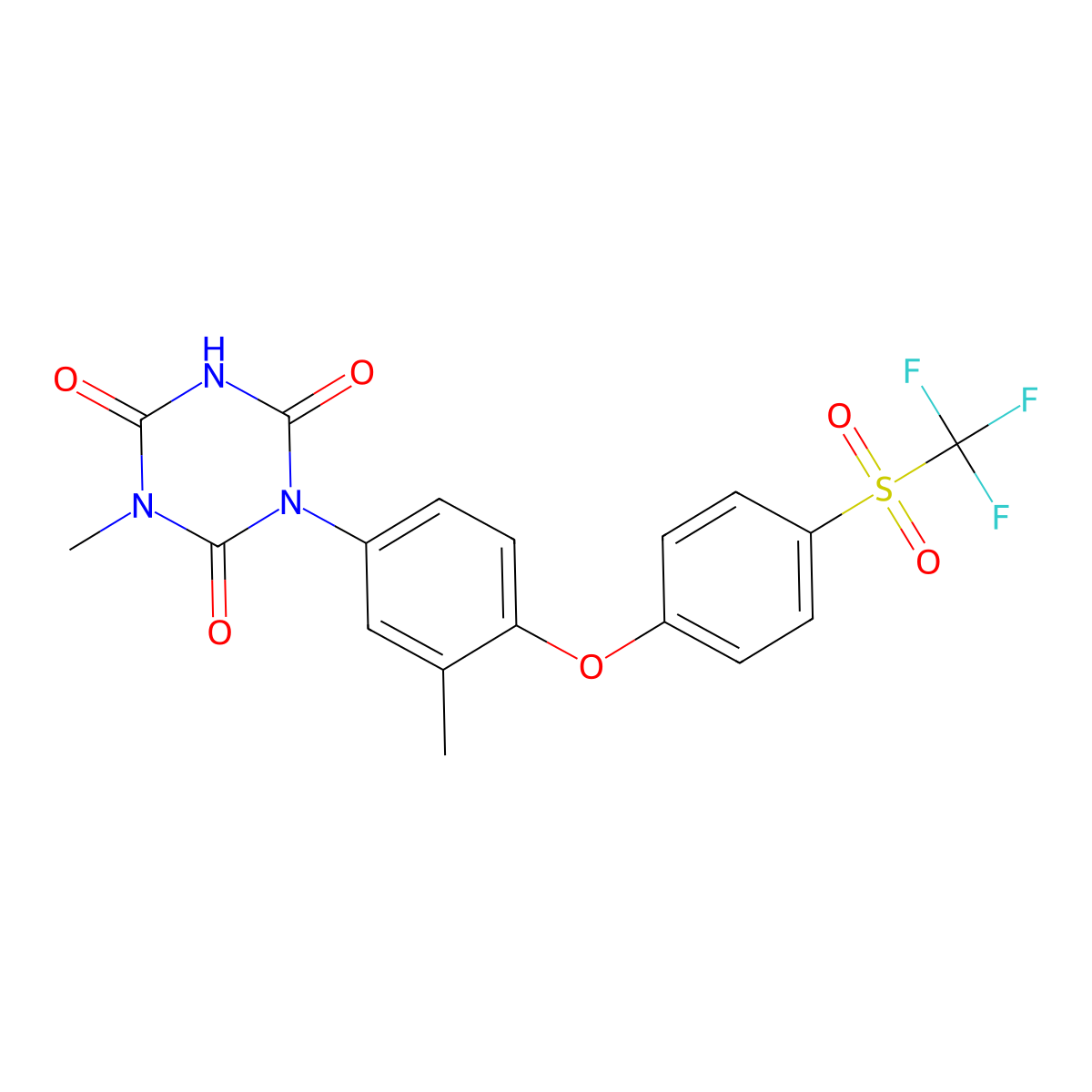 Ponazuril molecular structure, CAS 69004-04-2