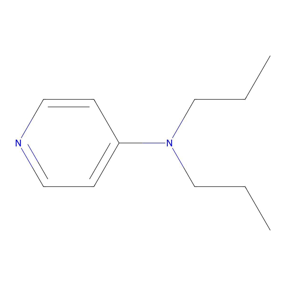 N,N-Dipropylpyridin-4-amine molecular structure, CAS 69008-70-4