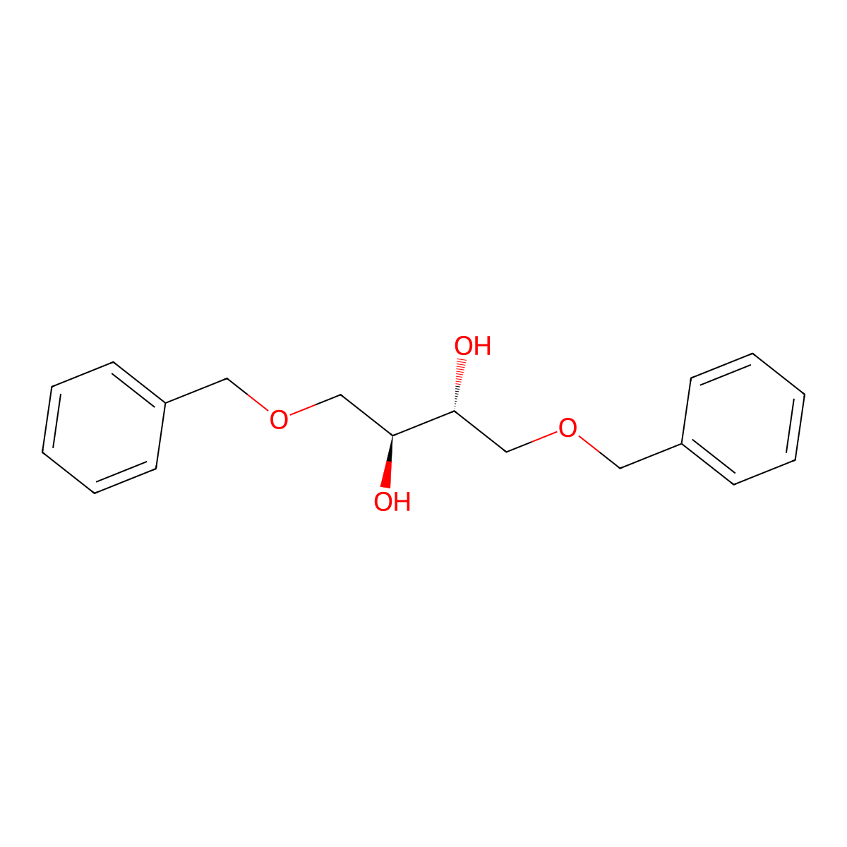 (2R,3S)-1,4-Bis(benzyloxy)-2,3-butanediol molecular structure, CAS 69010-01-1