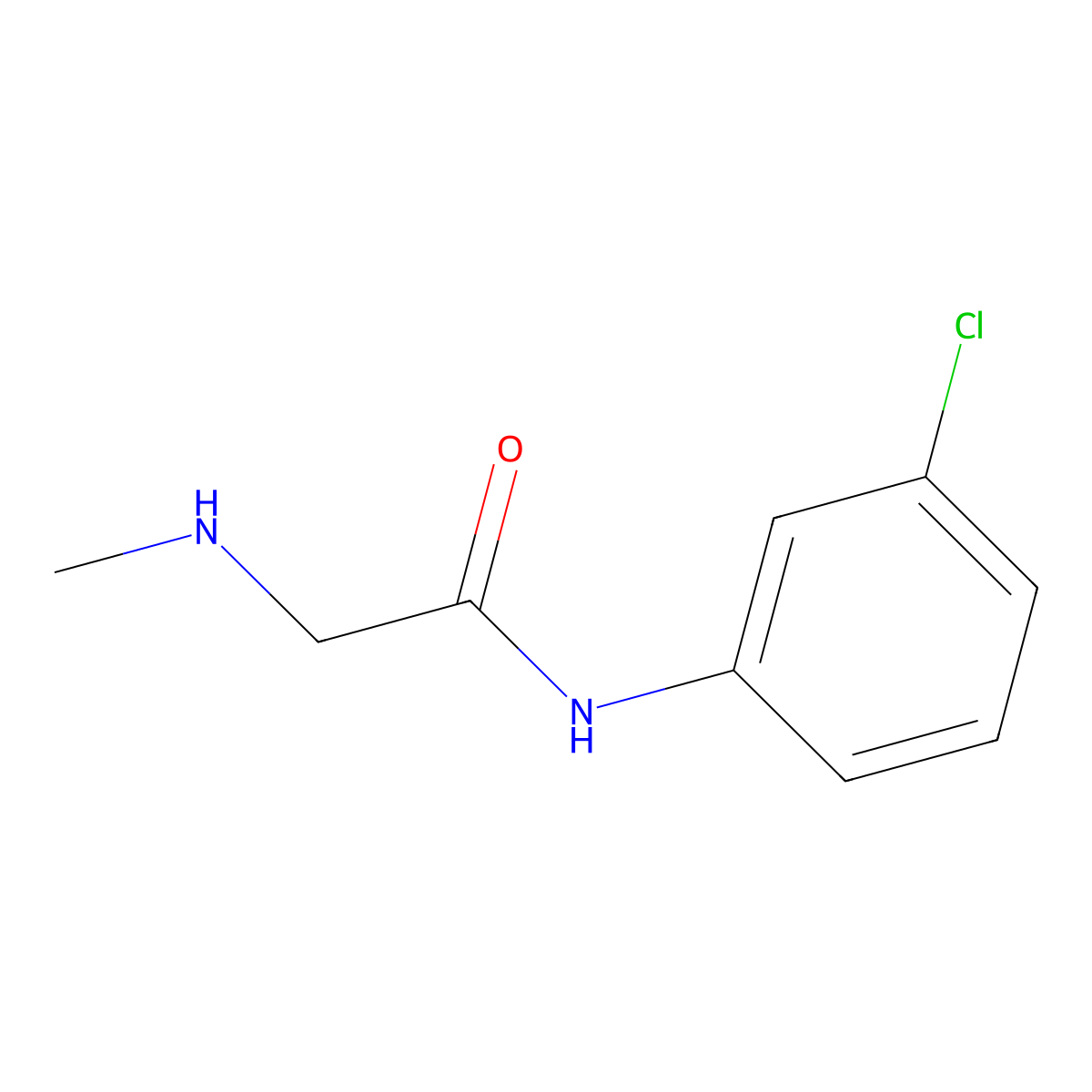 N-(3-Chlorophenyl)-2-(methylamino)acetamide molecular structure, CAS 690204-40-1