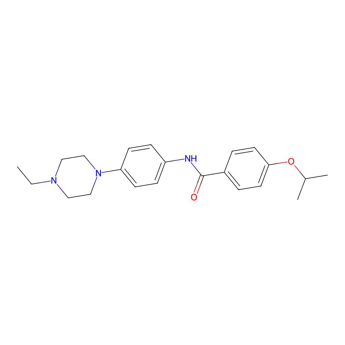N-[4-(4-ethylpiperazin-1-yl)phenyl]-4-propan-2-yloxybenzamide molecular structure, CAS 690215-59-9