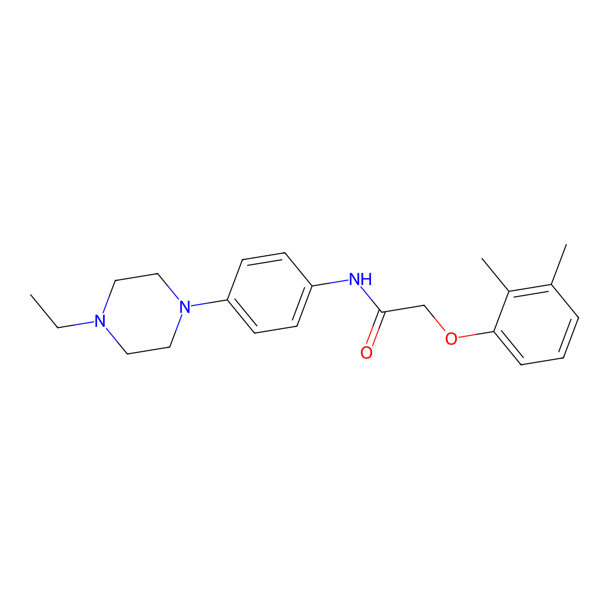 2-(2,3-dimethylphenoxy)-N-[4-(4-ethylpiperazin-1-yl)phenyl]acetamide molecular structure, CAS 690215-71-5