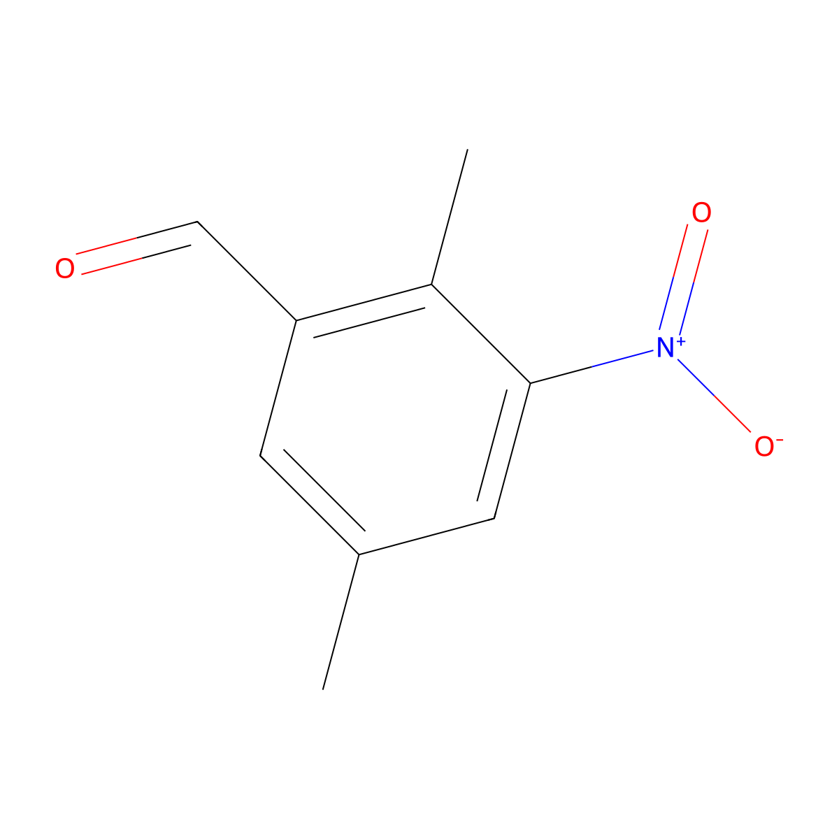 2,5-Dimethyl-3-nitrobenzaldehyde molecular structure, CAS 69022-52-2