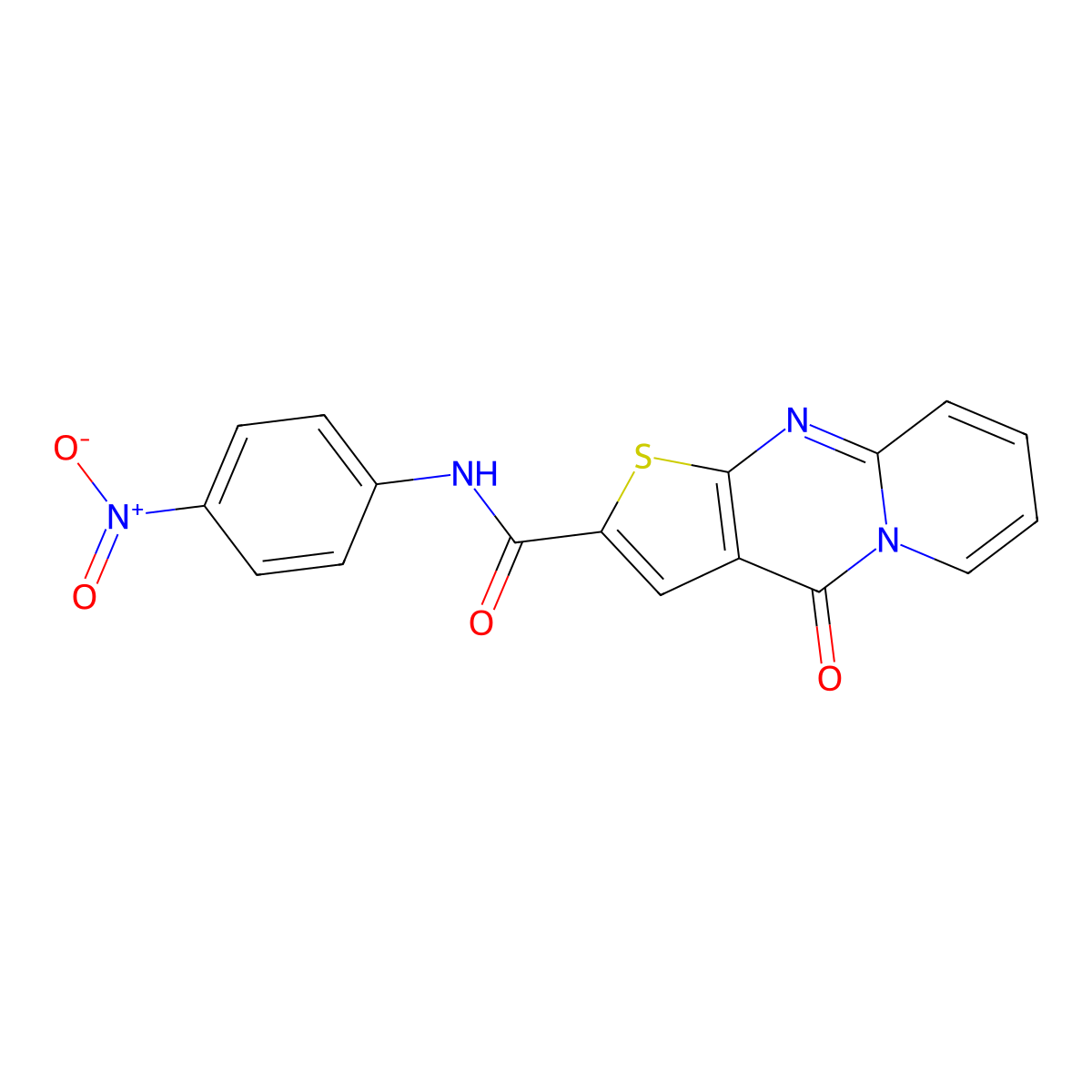 N-(4-nitrophenyl)-4-oxo-4H-pyrido[1,2-a]thieno[2,3-d]pyrimidine-2-carboxamide molecular structure, CAS 690249-99-1