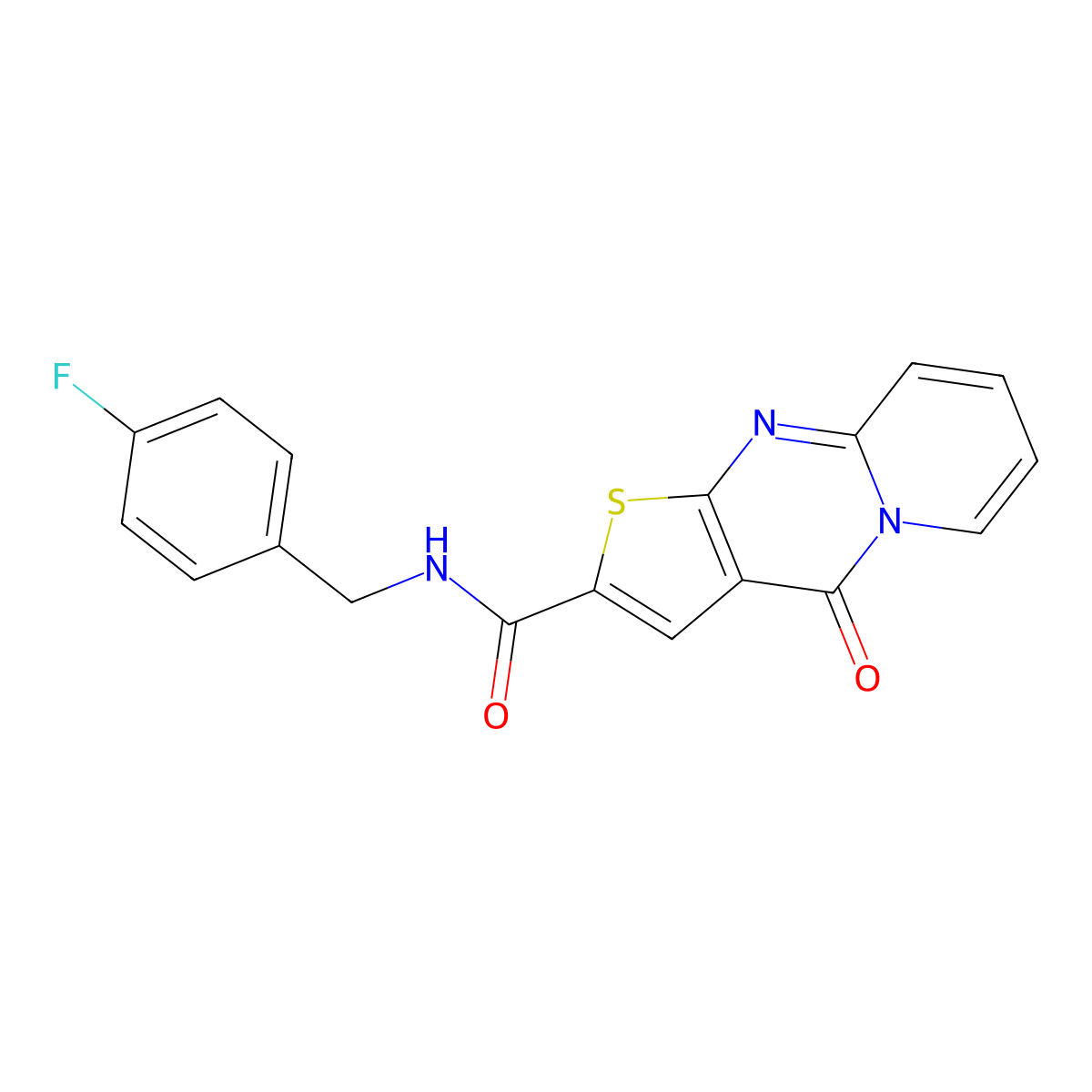 N-(4-fluorobenzyl)-4-oxo-4H-pyrido[1,2-a]thieno[2,3-d]pyrimidine-2-carboxamide molecular structure, CAS 690250-37-4