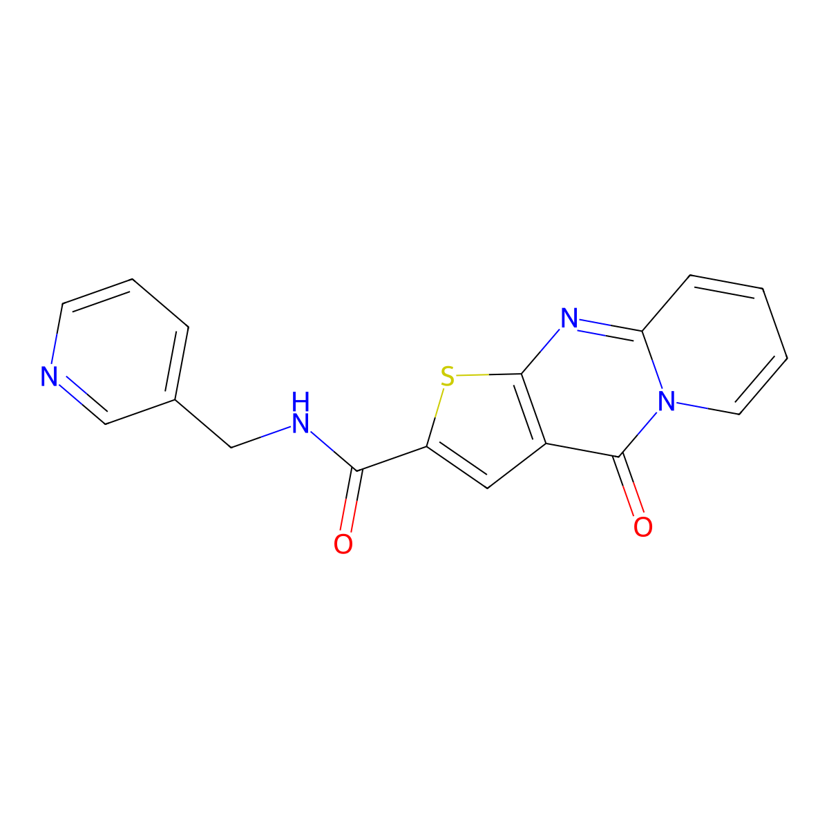 4-Oxo-N-(3-pyridinylmethyl)-4H-pyrido[1,2-A]thieno[2,3-D]pyrimidine-2-carboxamide molecular structure, CAS 690250-65-8