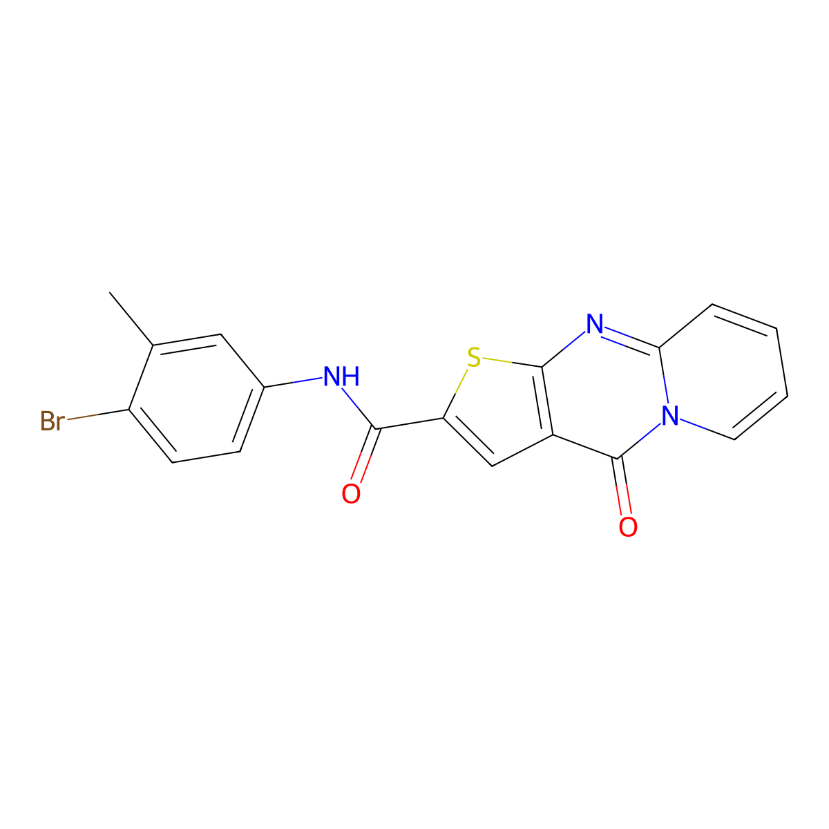N-(4-bromo-3-methylphenyl)-4-oxo-4H-pyrido[1,2-a]thieno[2,3-d]pyrimidine-2-carboxamide molecular structure, CAS 690251-57-1