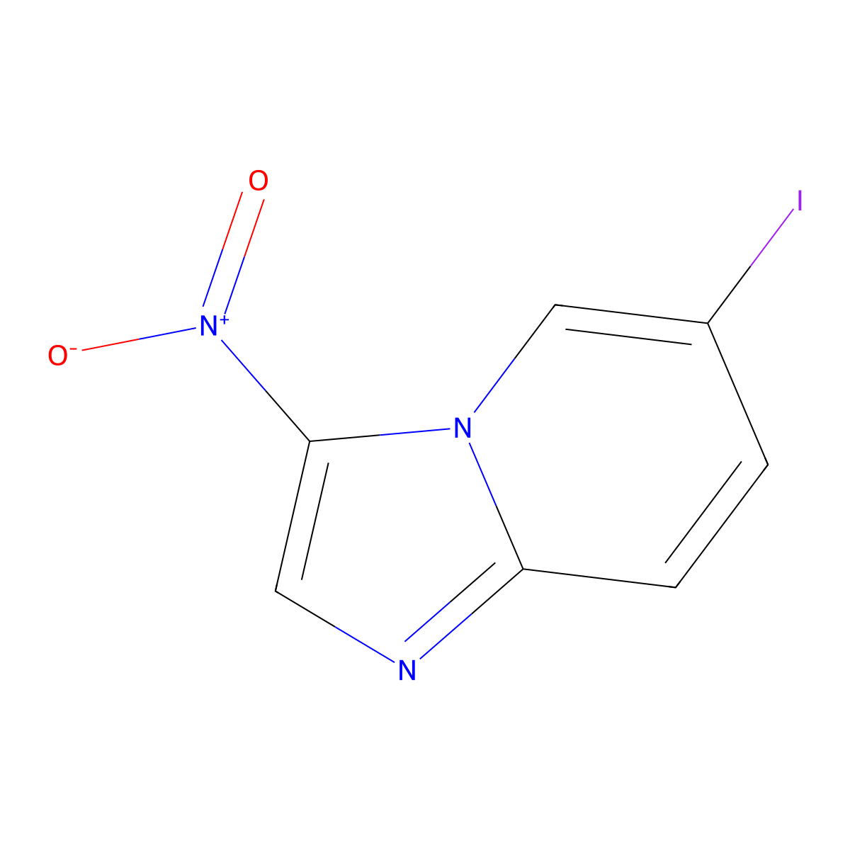 6-iodo-3-nitro-Imidazo[1,2-a]pyridine molecular structure, CAS 690258-23-2