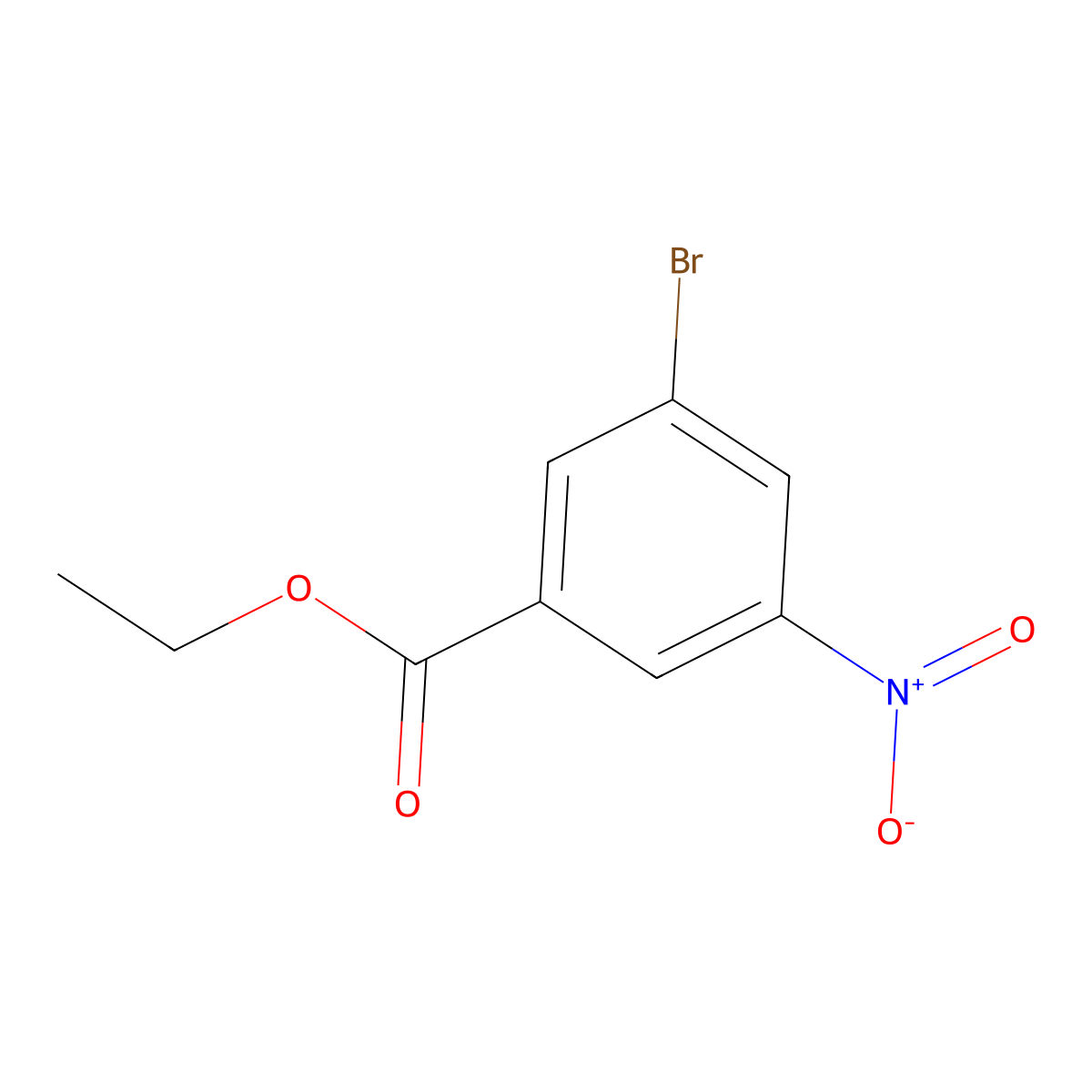 Ethyl 3-bromo-5-nitrobenzoate molecular structure, CAS 690260-94-7