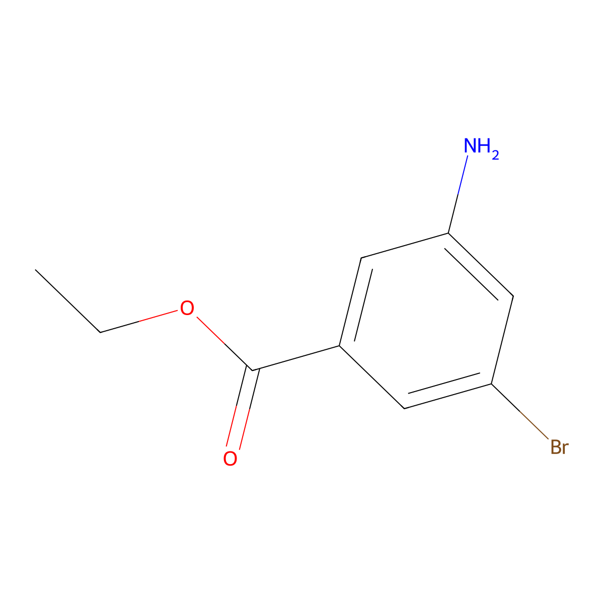 Ethyl 3-amino-5-bromobenzoate molecular structure, CAS 690260-95-8