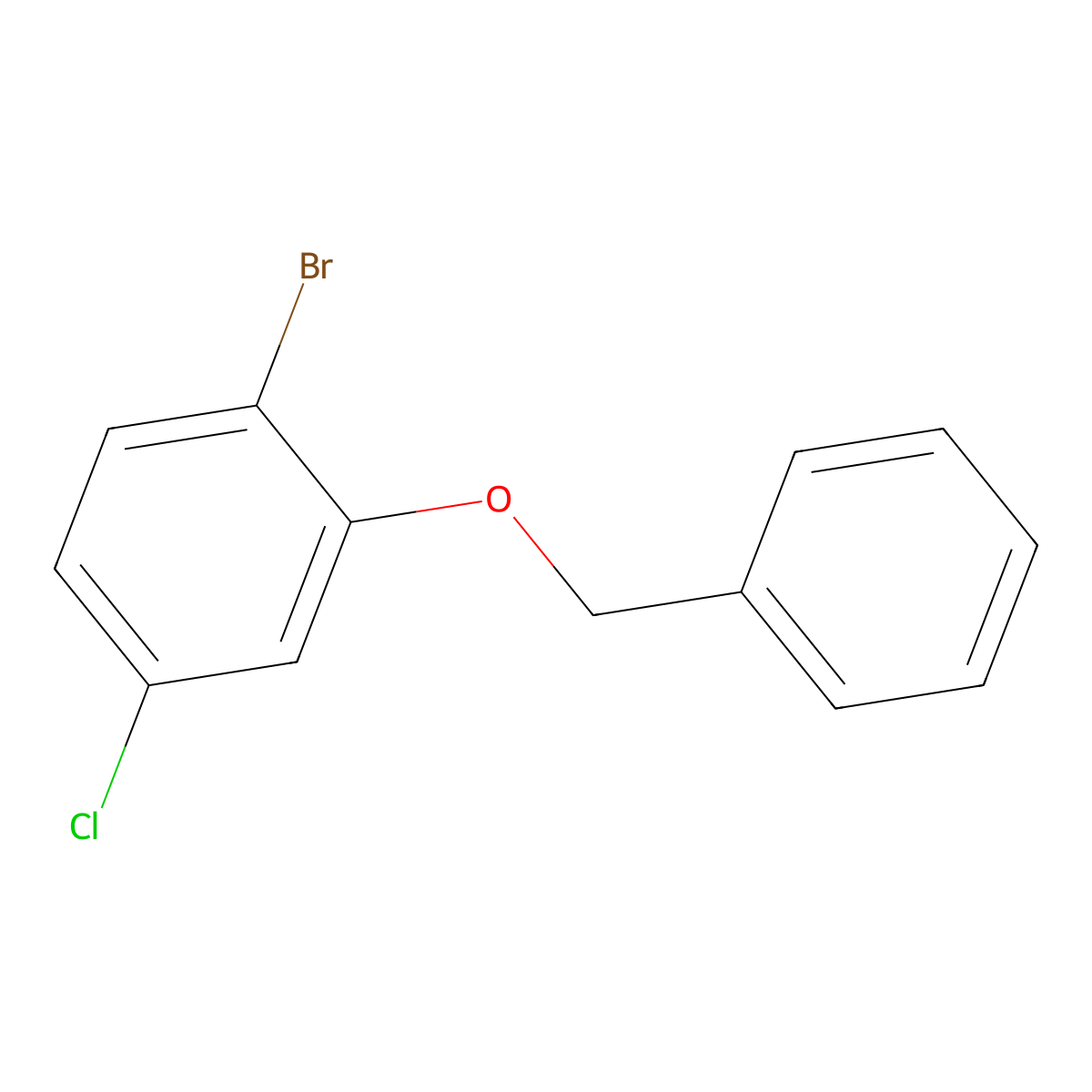 2-(Benzyloxy)-1-bromo-4-chlorobenzene molecular structure, CAS 690261-59-7
