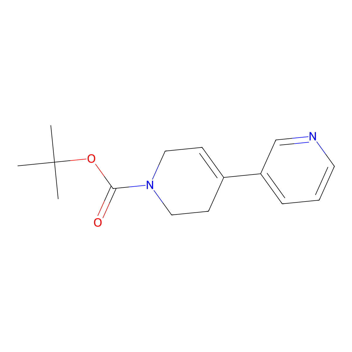Tert-butyl 3',6'-dihydro-[3,4'-bipyridine]-1'(2'H)-carboxylate molecular structure, CAS 690261-74-6