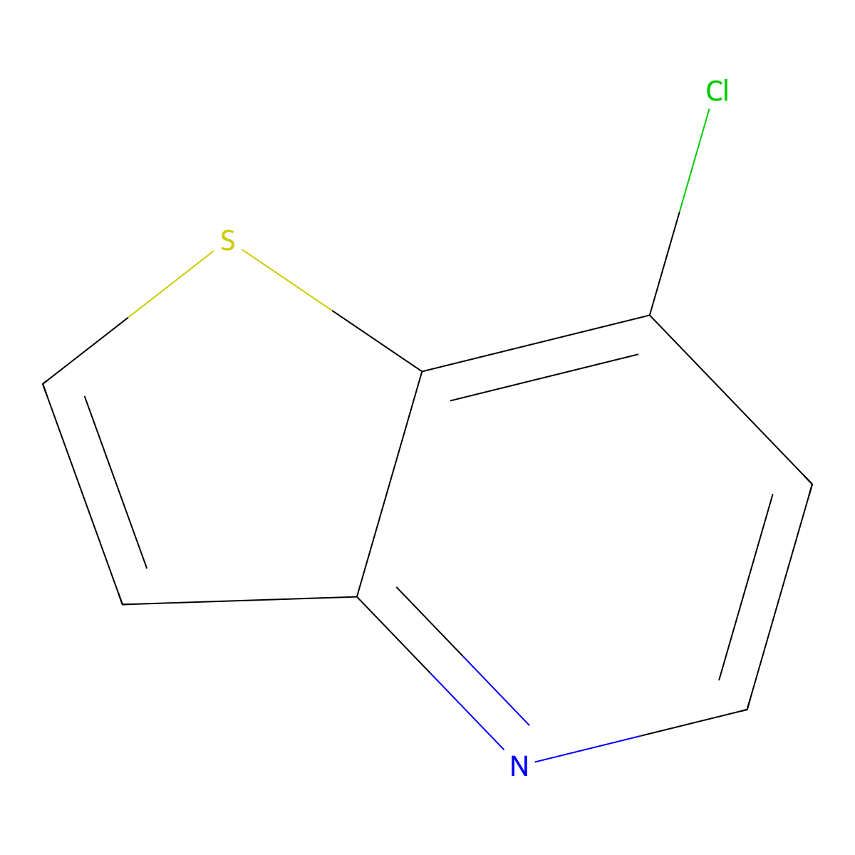 7-Chlorothieno[3,2-b]pyridine molecular structure, CAS 69027-03-8