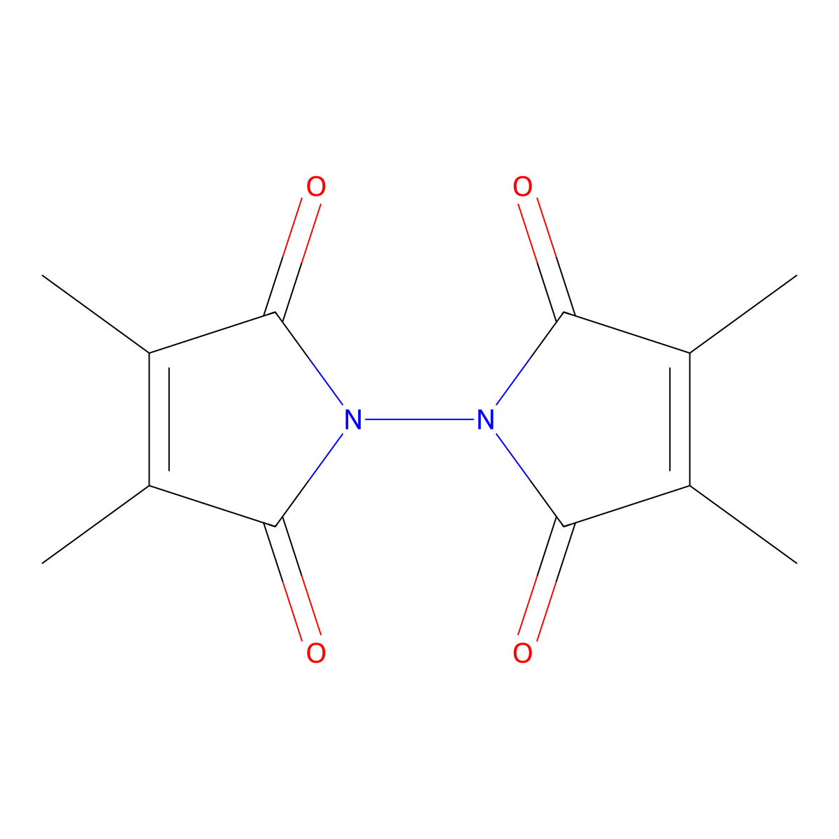 3,3',4,4'-Tetramethyl-[1,1'-bipyrrole]-2,2',5,5'-tetraone molecular structure, CAS 6903-90-8