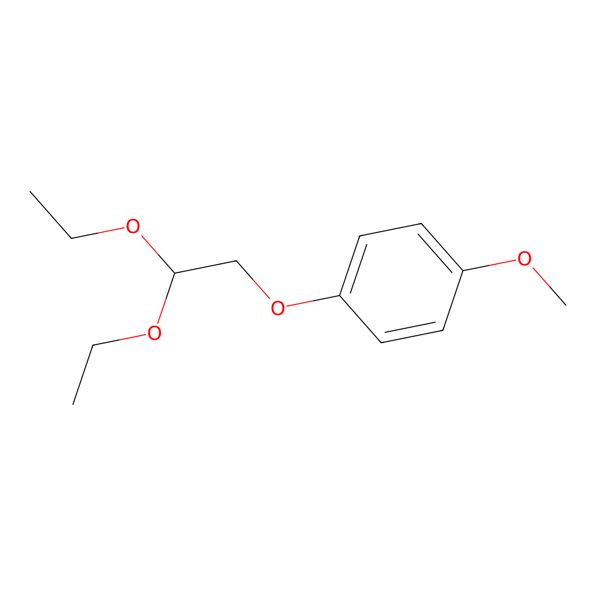 1-(2,2-Diethoxyethoxy)-4-methoxybenzene molecular structure, CAS 69034-13-5