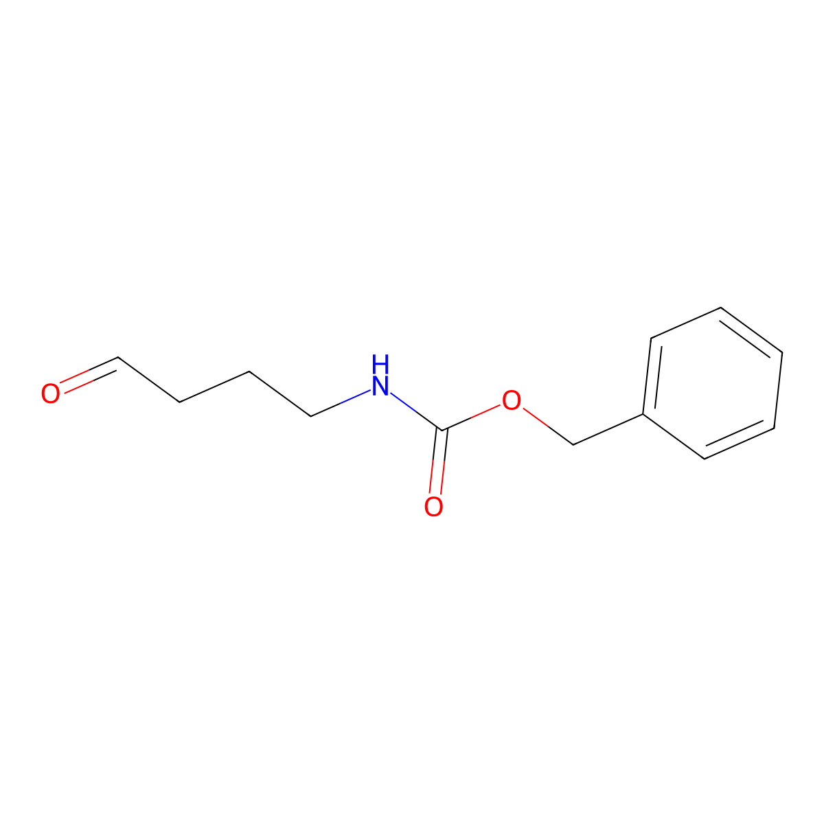 Benzyl 4-oxobutylcarbamate molecular structure, CAS 69037-98-5
