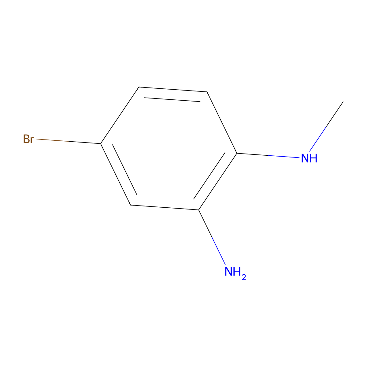 4-Bromo-N1-methylbenzene-1,2-diamine molecular structure, CAS 69038-76-2