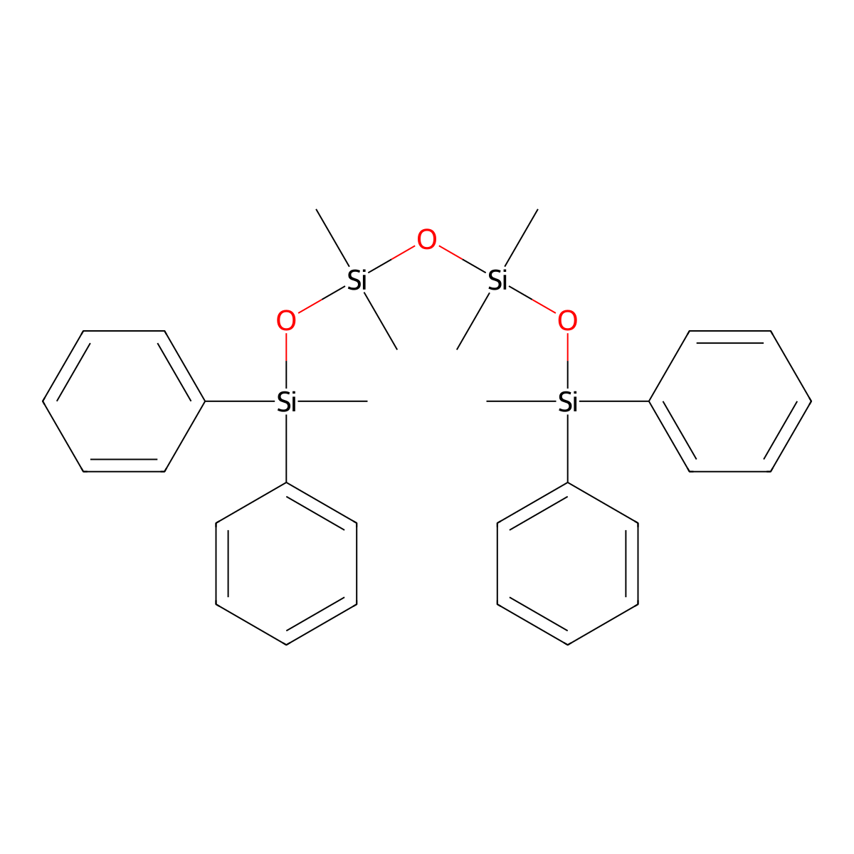 1,3,3,5,5,7-Hexamethyl-1,1,7,7-tetraphenyltetrasiloxane molecular structure, CAS 6904-66-1