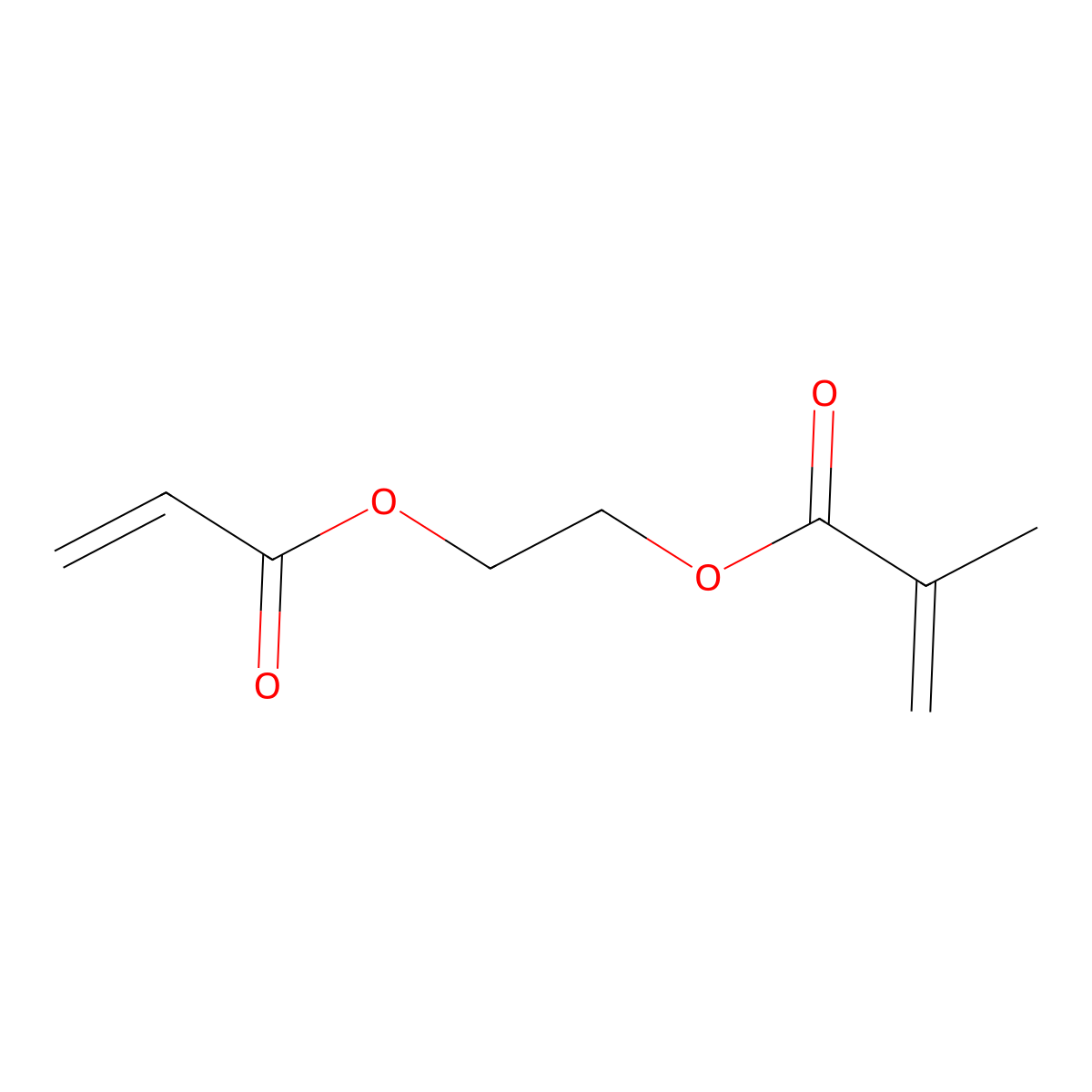 2-(Acryloyloxy)ethyl methacrylate molecular structure, CAS 69040-48-8