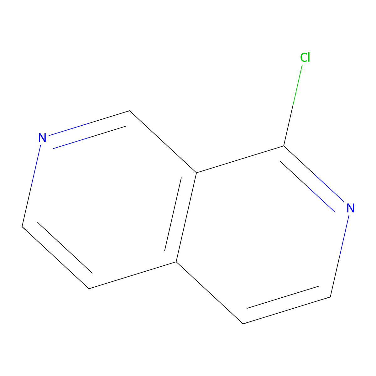 1-Chloro-2,7-naphthyridine molecular structure, CAS 69042-30-4
