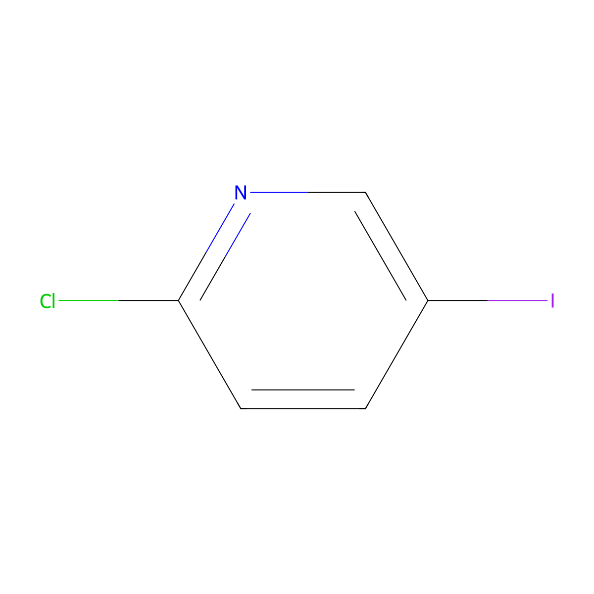 2-Chloro-5-iodopyridine molecular structure, CAS 69045-79-0