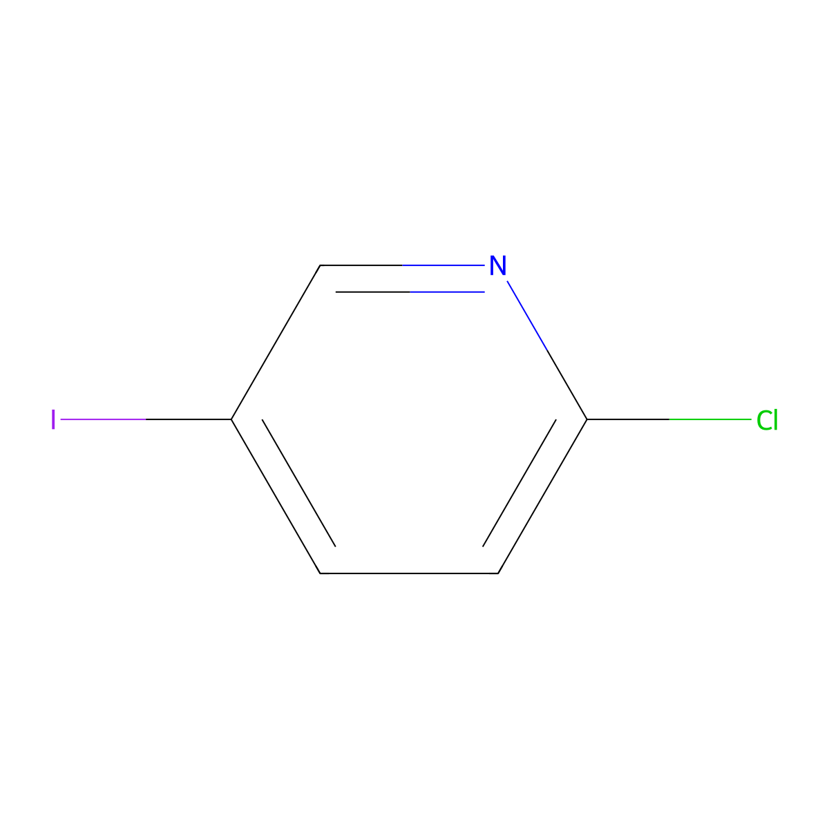 2-Chloro-5-iodopyridine molecular structure, CAS 69045-79-0