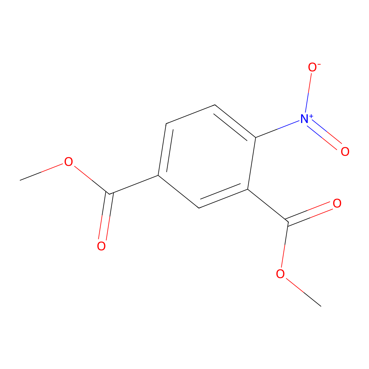 Dimethyl 4-nitroisophthalate molecular structure, CAS 69048-70-0