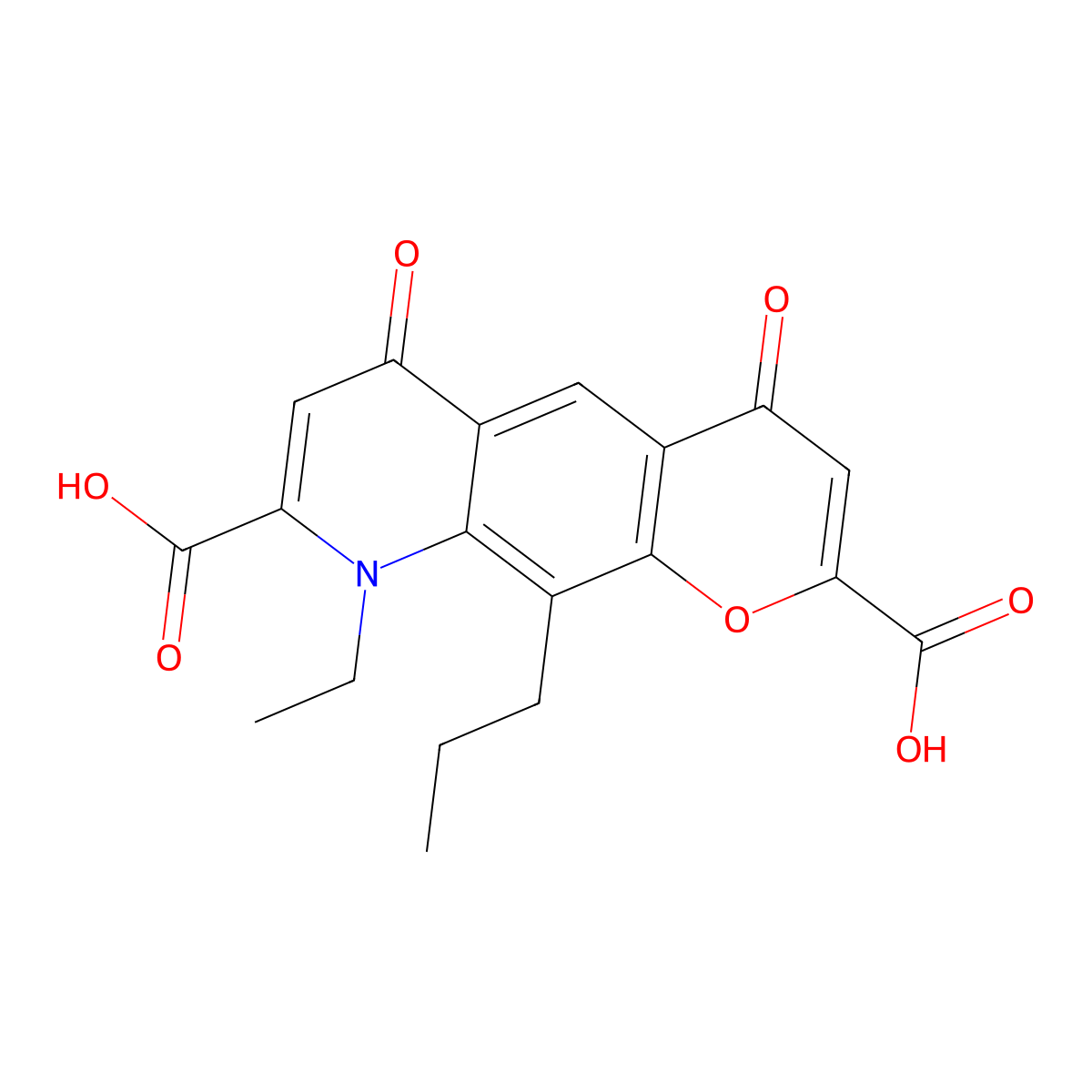 Nedocromil molecular structure, CAS 69049-73-6