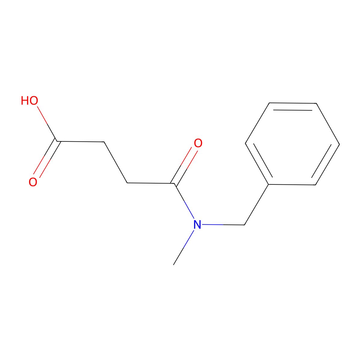 4-[Benzyl(methyl)amino]-4-oxobutanoic acid molecular structure, CAS 69049-90-7