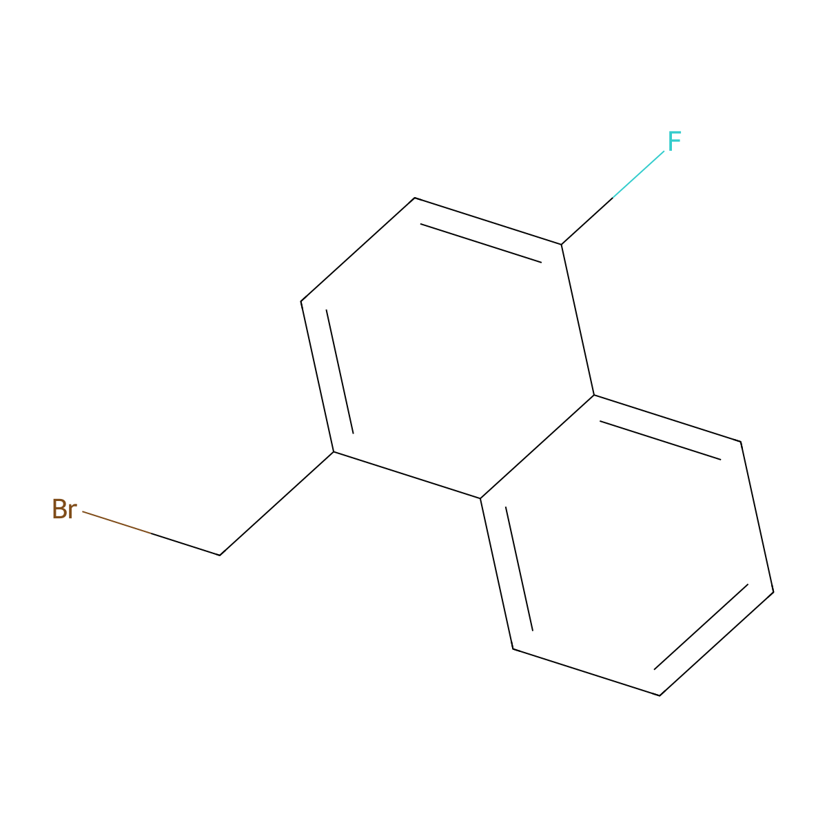 1-(Bromomethyl)-4-fluoronaphthalene molecular structure, CAS 6905-05-1