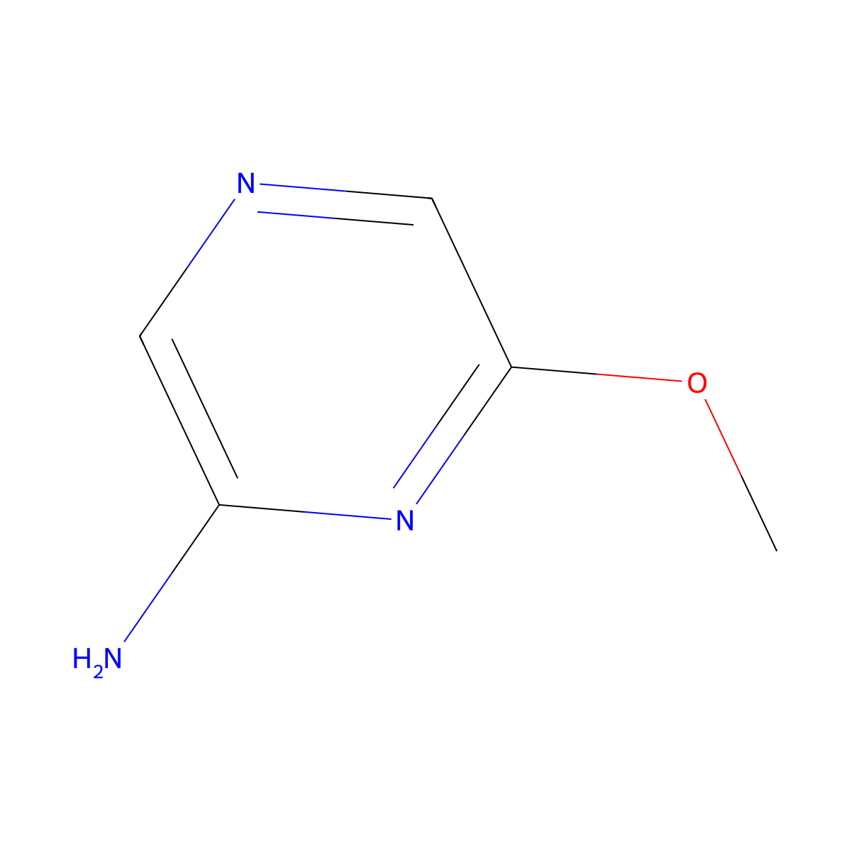 6-Methoxypyrazin-2-amine molecular structure, CAS 6905-47-1