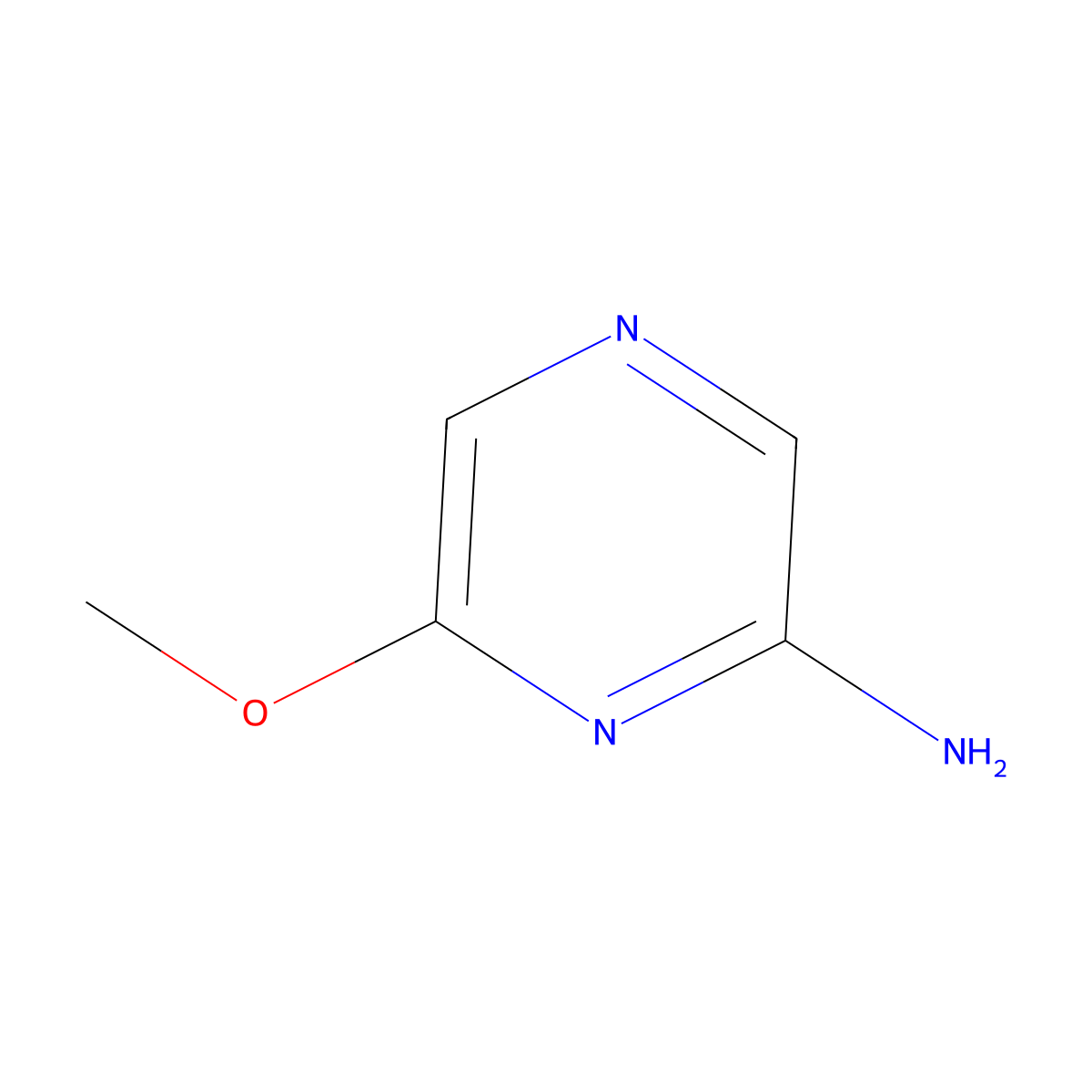 6-Methoxypyrazin-2-amine molecular structure, CAS 6905-47-1