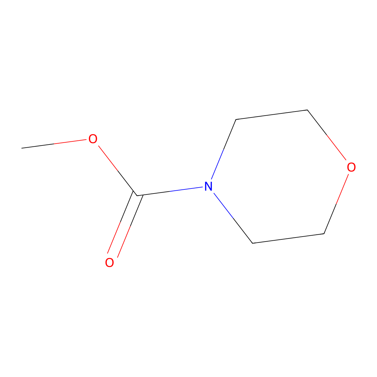 Methyl morpholine-4-carboxylate molecular structure, CAS 6906-13-4