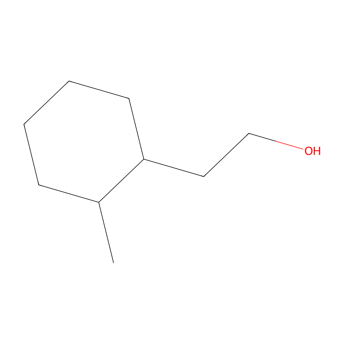 2-(2-Methylcyclohexyl)ethan-1-ol molecular structure, CAS 6906-14-5