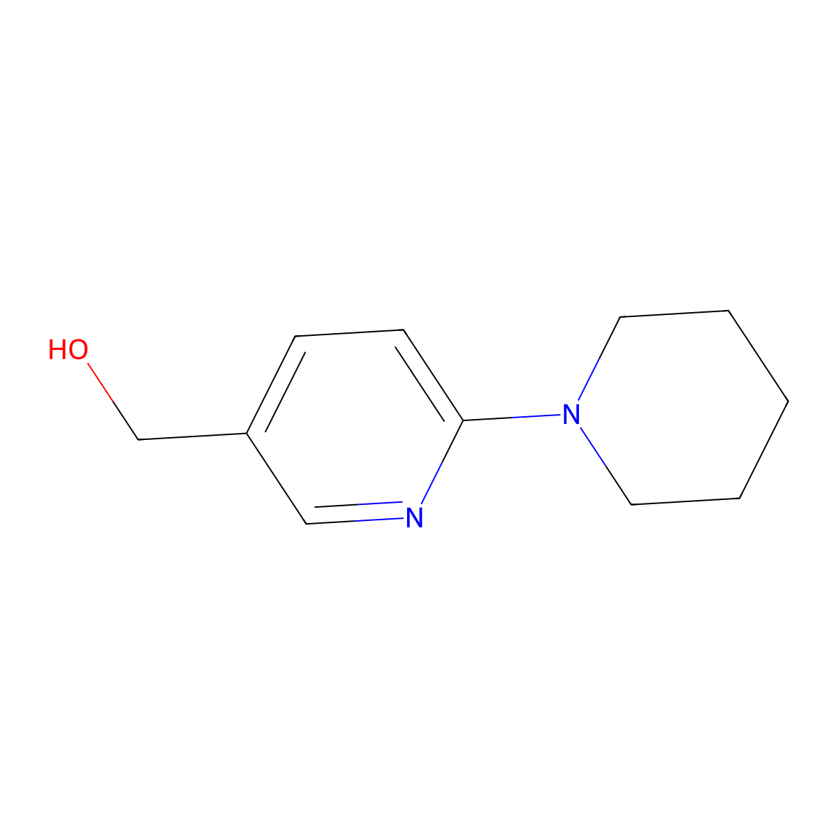 6-Piperidin-1-yl-3-(hydroxymethyl)pyridine molecular structure, CAS 690631-99-3