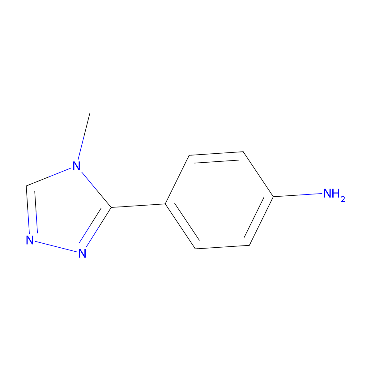 4-(4-Methyl-4H-1,2,4-Triazol-3-Yl)Aniline molecular structure, CAS 690632-18-9