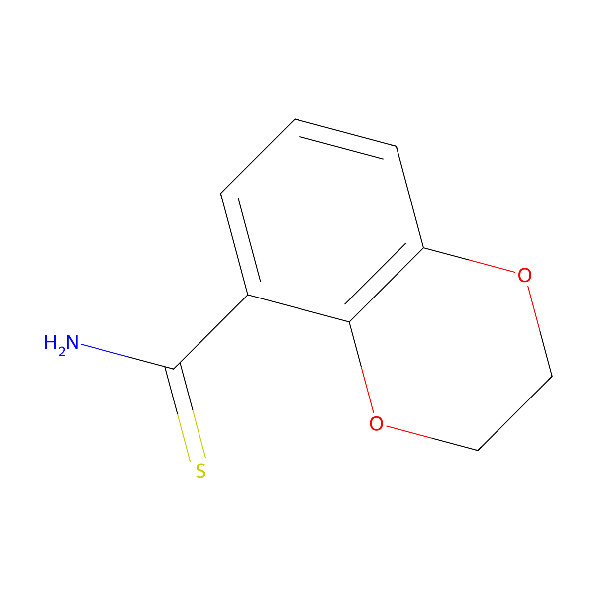 2,3-Dihydro-1,4-benzodioxine-5-carbothioamide molecular structure, CAS 690632-23-6