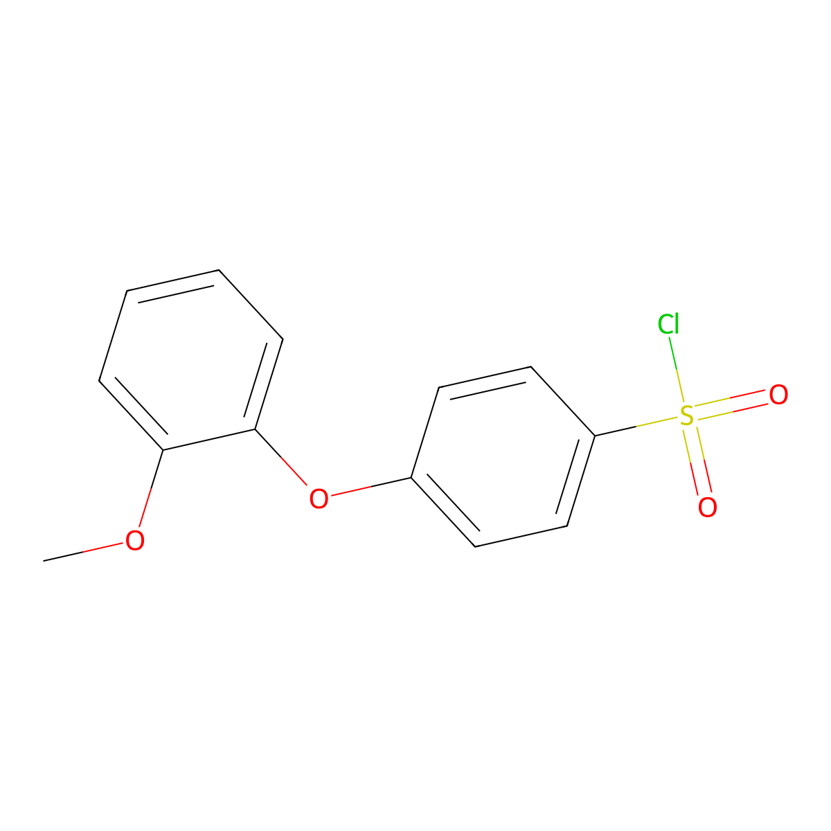 4-(2-methoxyphenoxy)benzenesulfonyl Chloride molecular structure, CAS 690632-30-5