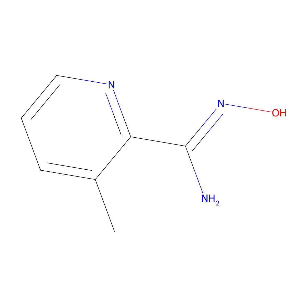 N-Hydroxy-3-methyl-2-pyridinecarboximidamide molecular structure, CAS 690632-33-8